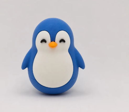 Cute Wobbly Penguin –3D Printable STL